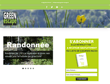 Tablet Screenshot of green-escape.fr
